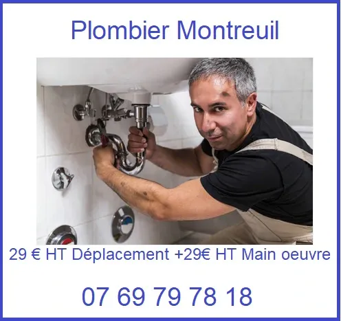 plombier Montreuil 93100