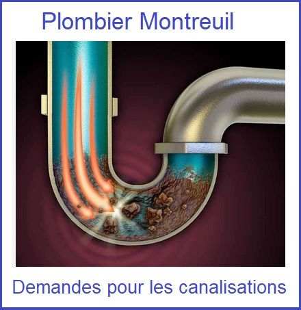 plombier montreuil 93100 demande débouchage canalisation